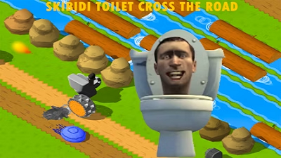Skibidi Toilet Cross the Road